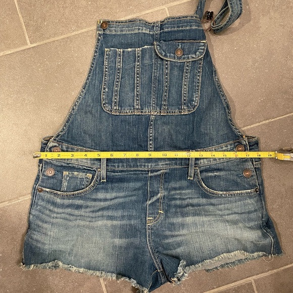 A & F denim short overalls - Picture 6 of 9